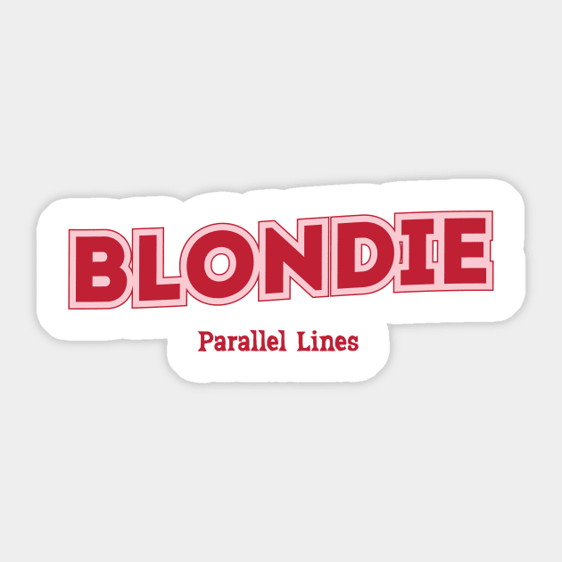 Blondie Parallel Lines Sticker by PowelCastStudio